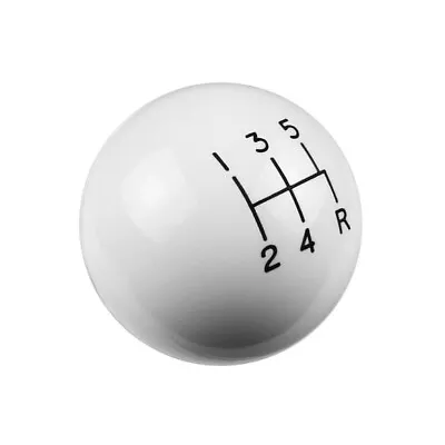 Hurst High Gloss White 5 Speed Lower Right Reverse Manual Shifter Ball Knob • $75.17