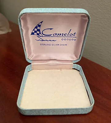 Vintage Camelot Sterling Silver Jewelry Display Box - 2” Sq Estate Necklace Ring • $12.99