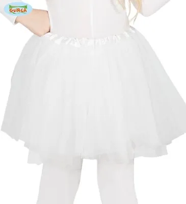 Childs Girls Fancy Dress Tutu White Childrens Tutu New Fg • £5.50