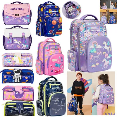 $30.98 • Buy Boy Girl Waterproof Backpack Cat Planet Plane Schoolbag Rucksack Kid Pencil Case