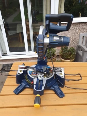 £40 • Buy Mac Allister Redeye 1400W 230-240V 210mm Corded Sliding Mitre Saw 