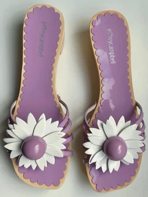 £29.99 • Buy Womens Free People Jeffrey Campbell Collab Blossoms Heeled Clogs Lilac Size 6