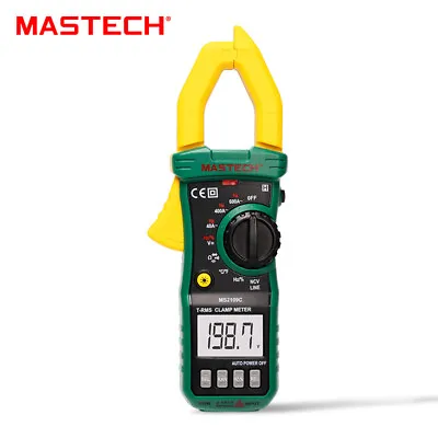 MASTECH MS2109C Handheld True RMS Digital Clamp Meter Multimeter AC DC Volt Amp✦ • $31.90