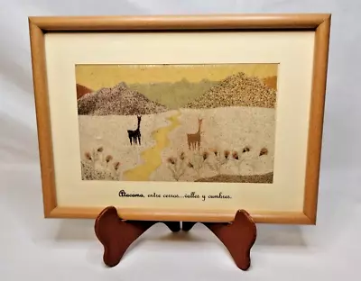 Handmade Art By Chilean Seasonal Agricultural Women Atacama Desert Landscape • $18.69