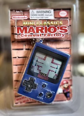 NEW Nintendo Mini Classics Mario's Cement Factory Keychain Game Collectible • $35.79