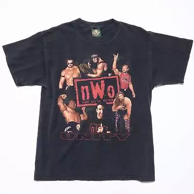 NWO Wolfpack T-Shirt Vintage Mens Large New World Order Unity WWE Hulk Hogan 90s • $64.98