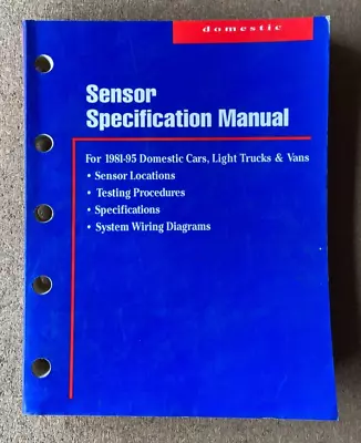 1995 Mitchell Domestic Sensor Specification Service Workshop Manual • $15.95