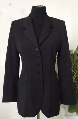 Vertigo Paris Women’s Black Polyester Blazer Jacket Size M EUC! Made In France. • $101.99