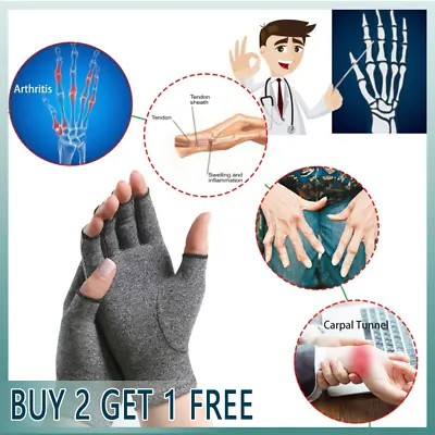 Arthritis Compression Gloves For Rheumatoid Osteoarthritis Raynaud's Pain Relief • £3.50