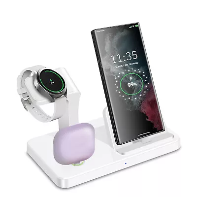 3in1 Fast Charging Station Phone Bracket For Samsung Galaxy Watch 6 Classic S23+ • $27.59