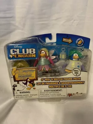 Disney Club Penguin 2'' Mix 'N Match Figure Pack - Rad Scientist And Fairy Faery • $17.99