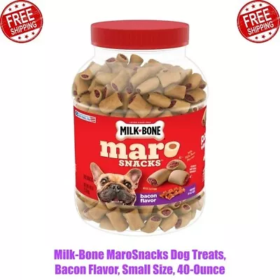 40 Ounce. Milk-Bone MaroSnacks Dog Treats Bacon Flavor Small Size • $13.78