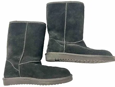 NEW Koolaburra BY UGG KOOLA Tall Boots WOMEN SIZE 11 US Black Suede Lined COZY! • $24