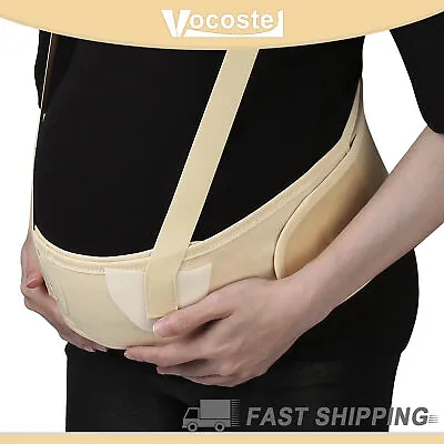 1Pcs Maternity Belt Abdomen Back Support Pregnancy Band W/ Shoulder Strap Beige • $15.63