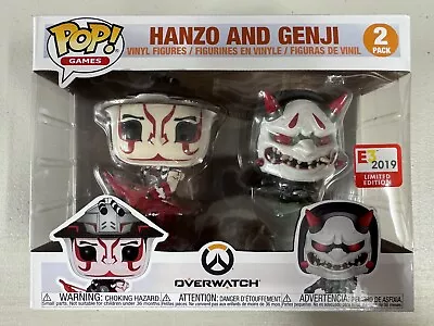 Hanzo & Genji (2 Pack) ~ Overwatch ~ Funko Pop Vinyl ~ E3 2019 Convention Excl • $34