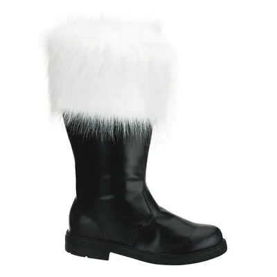 Pleaser Funtasma Christmas Mid Calf Fur Trim Cuff Santa Boots Adult M Sz X-Large • $72.22