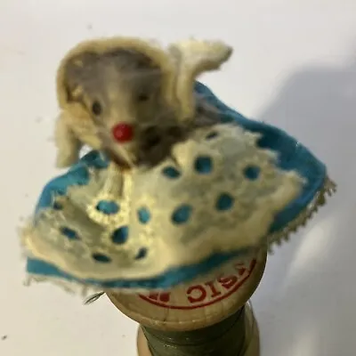 Vintage Original Fur Toy Mouse West Germany Dutch Girl. Rare • $25.99