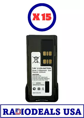 Motorola Compatible C-PMNN4493 NI Lithium 3000mAh Battery XPR3000 XPR7000E -15PC • $825