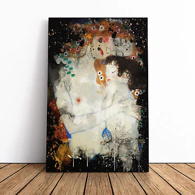 Gustav Klimt Mother And Child Baby Canvas Wall Art Print Framed Picture Decor • £29.95