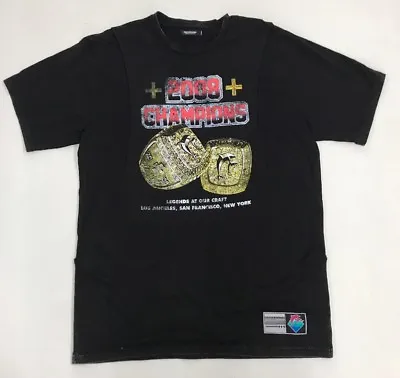 Pink Dolphin 2008 Champions Ring Black Sample T Shirt 100%AUTHENTIC Black Size L • $22.99