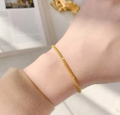 Bracelet Women . 18k Gold Plated  Bracelet  For Women . Adjustable  Bracelet.  • £7.99