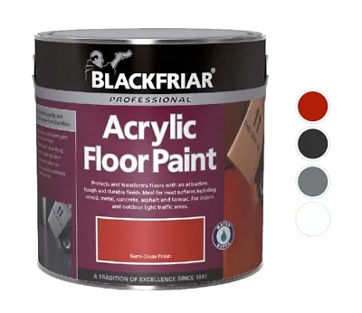 Blackfriar Acrylic Floor Paint - Hard Wearing - Various Colours And Sizes • £15.96