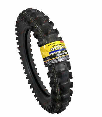 Dunlop 120/90-19 MX33 Tire Geomax MX 33 Dirt Bike Rear Back 120 90 19 45234108 • $137.99