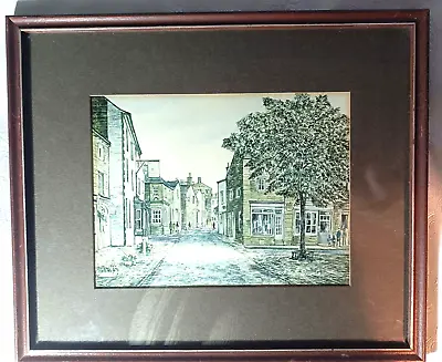 £8 • Buy  GRASSINGTON  By Artist ALAN STUTTLE - Yorks Themed Framed Print 32cm X 27cm.
