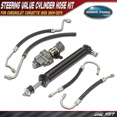 $235.99 • Buy New Power Steering Valve Cylinder Hose Kit For Chevrolet Corvette 1963 1964-1979