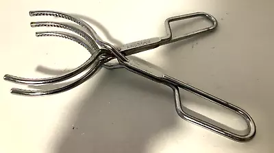 Vintage Pair Of ANDROCK Very Sturdy Salad / Meat Tongs With Curved Tines 8  • $7.98