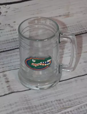 Florida Gators Glass Beer Stein/Mug W/Pewter Emblem-20 Oz. 🏈 EUC • $12.99