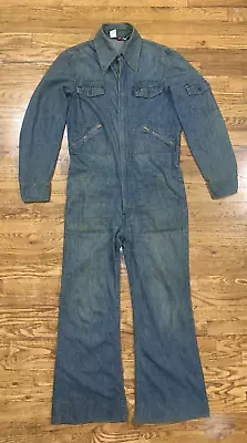 Vintage 1970’s Levi’s “Fresh Produce” Denim Jumpsuit/Coveralls - Men’s Medium • $399.99