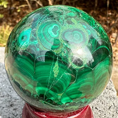 578G Natural Malachite Quartz Sphere Crystal Ball Decoration Collection Gift645 • $16.50