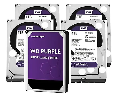 Western Digital 1TB 2TB 4TB 6TB 8TB 10TB 12TB 14TB Internal Purple Hard Drive WD • $58.95