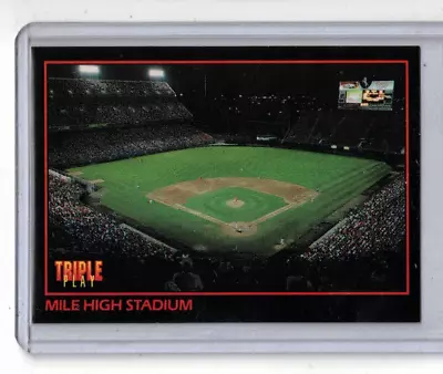 1993 Triple Play #127 Mile High Stadium • $1.30