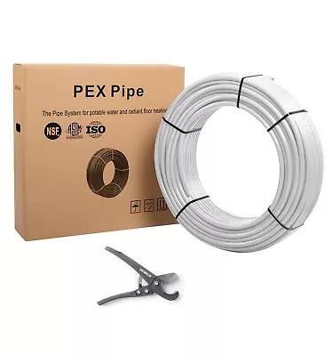 EFIELD 3/4  X300ft White Pex-b Pipe For Potable Hot/Cold Water Application NSF • $105.99