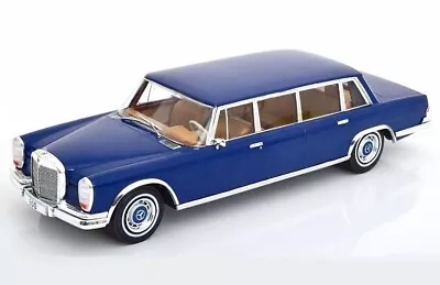 Mcg 1/18 D/cast 1969 Mercedes Benz S-class 600 Lwb Pullman (w100) Blue Mcg18189 • $94.50