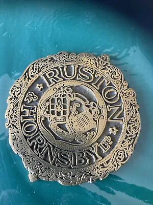 £26 • Buy Ruston Hornsby Heavy Brass Plaque