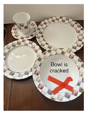 Marilyn Monroe BLOCK “Some Like It Hot” Andy Warhol Dinner Set O 4 Bowl Is Crack • $50