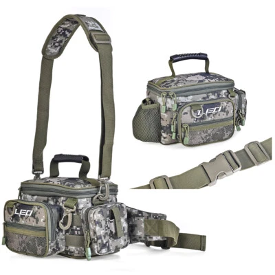 $38.39 • Buy Fishing Tackle Bag Single Shoulder Bag Waist Pack Fishing Lures Tackle Gear Bags