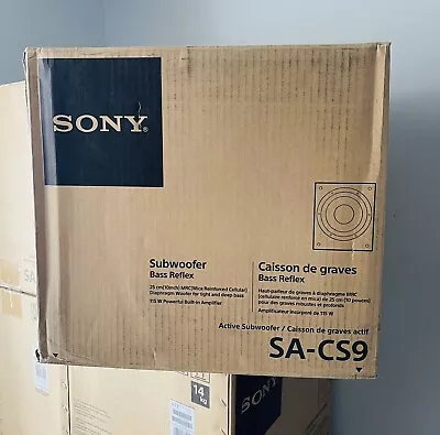 New Sony SA-CS9 10  115W Active Subwoofer Sub Home Theater Speaker • $169.99