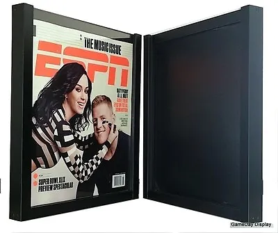 Magazine Display Frame Case Black Shadow Box ESPN Rolling Stone Lot Of 2 A • $69.50