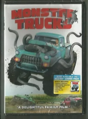 Monster Trucks (DVD 2017) ~ Lucas Till ~ Jane Levy ~ NEW • $7.99