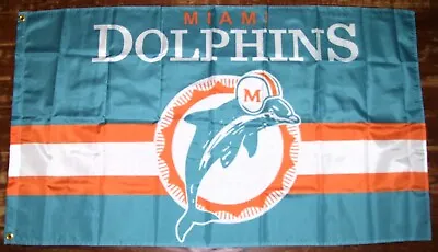 Miami Dolphins 3'x5' Flag Banner • $12.88