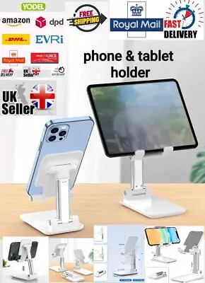 Mobile Phone Holder Stand Desktop Portable Table Desk Mount For IPhone IPad Tab • £5.98