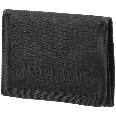 Maxpedition AGR Tri Fold Wallet Slim Mens Hex Ripstop Nylon Security Pouch Black • $43.95