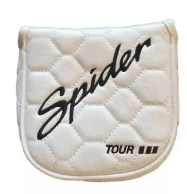 Spider Tour White Golf Mallet Putter Head Cover Magnetic Lid For TaylorMade New • $14.99
