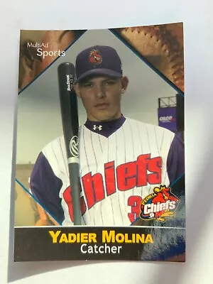 2002 Yadier Molina RC RARE MultiAd Sports Peoria Chiefs Set Future HOF ⚾️♨️♨️♨️ • $125.99