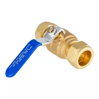 EFIELD 3/4 Inch Compression Full Port 600WOG Brass Ball Valve Lead Free • $18.98