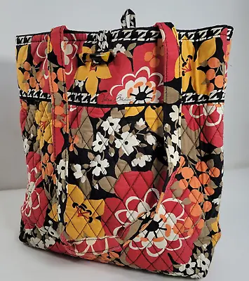 Vera Bradley Toggle Tote Shoulder Bag BITTERSWEET Purse Shopper Cloth Handbag • $22